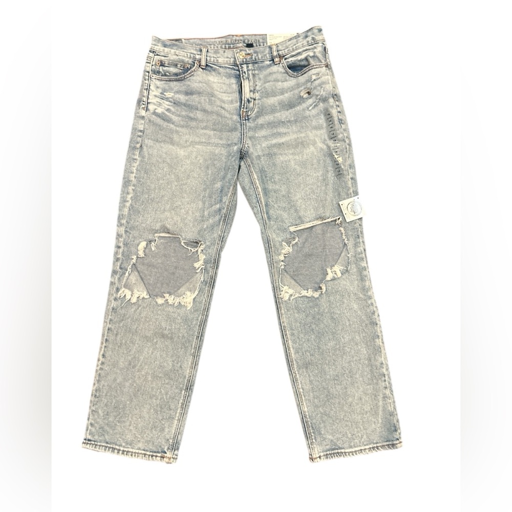 American Eagle Size 14 Regular Super High-Rise Ankle Straight Jeans NWT